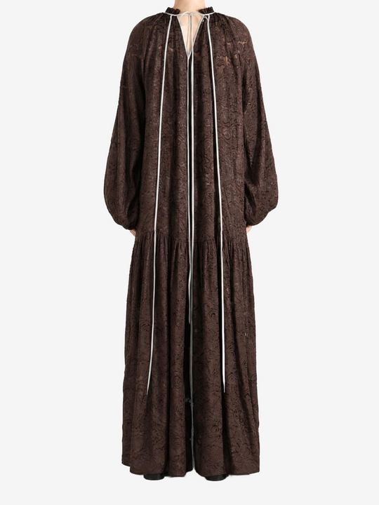 Brown dress, front view