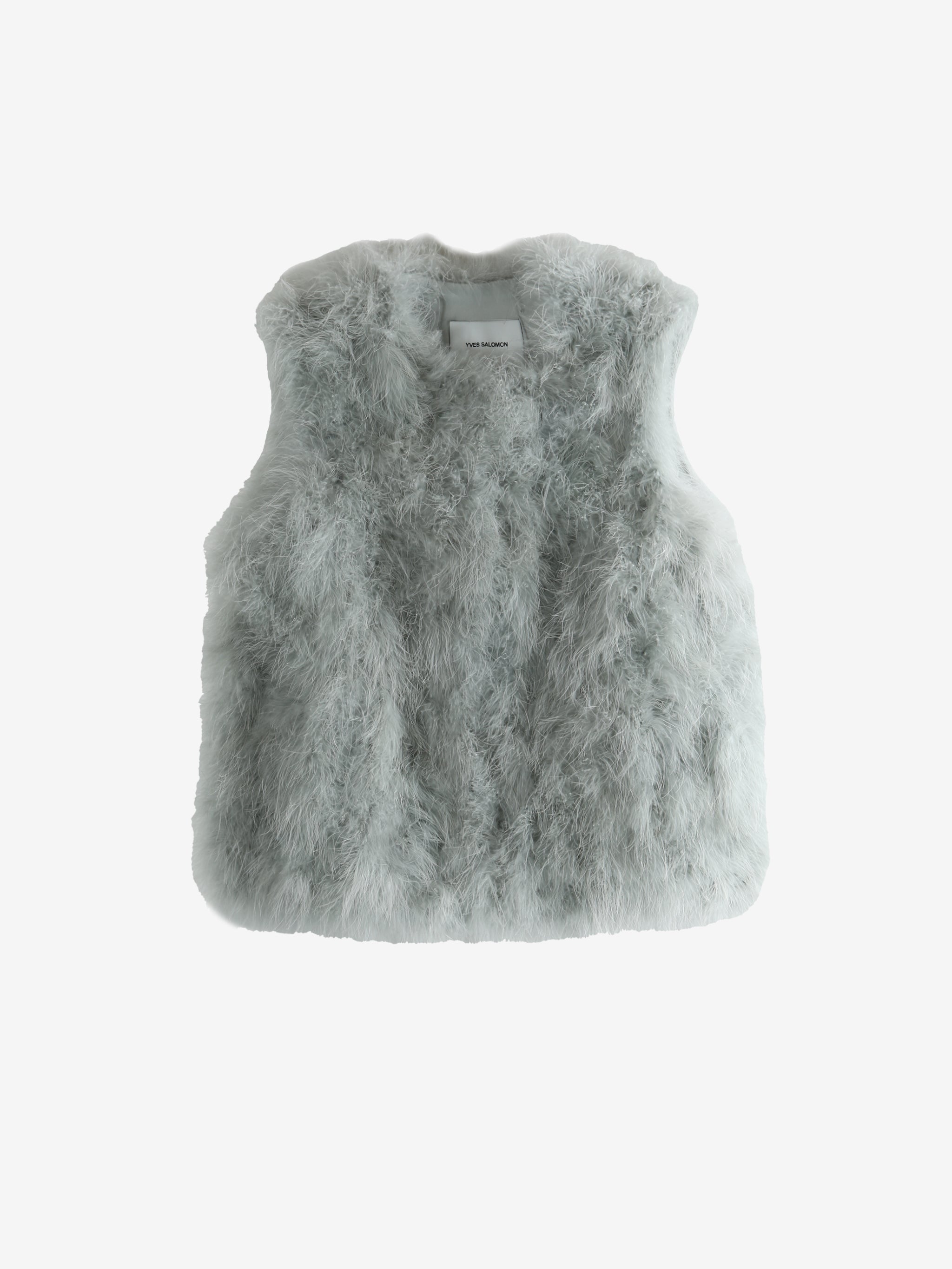 Grey gilet,front view