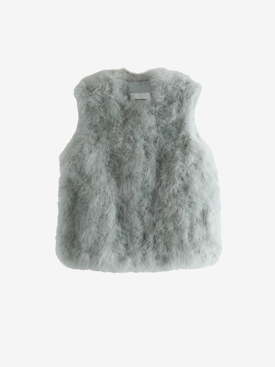 Grey gilet,front view