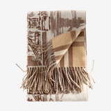 Tan scarf, front view