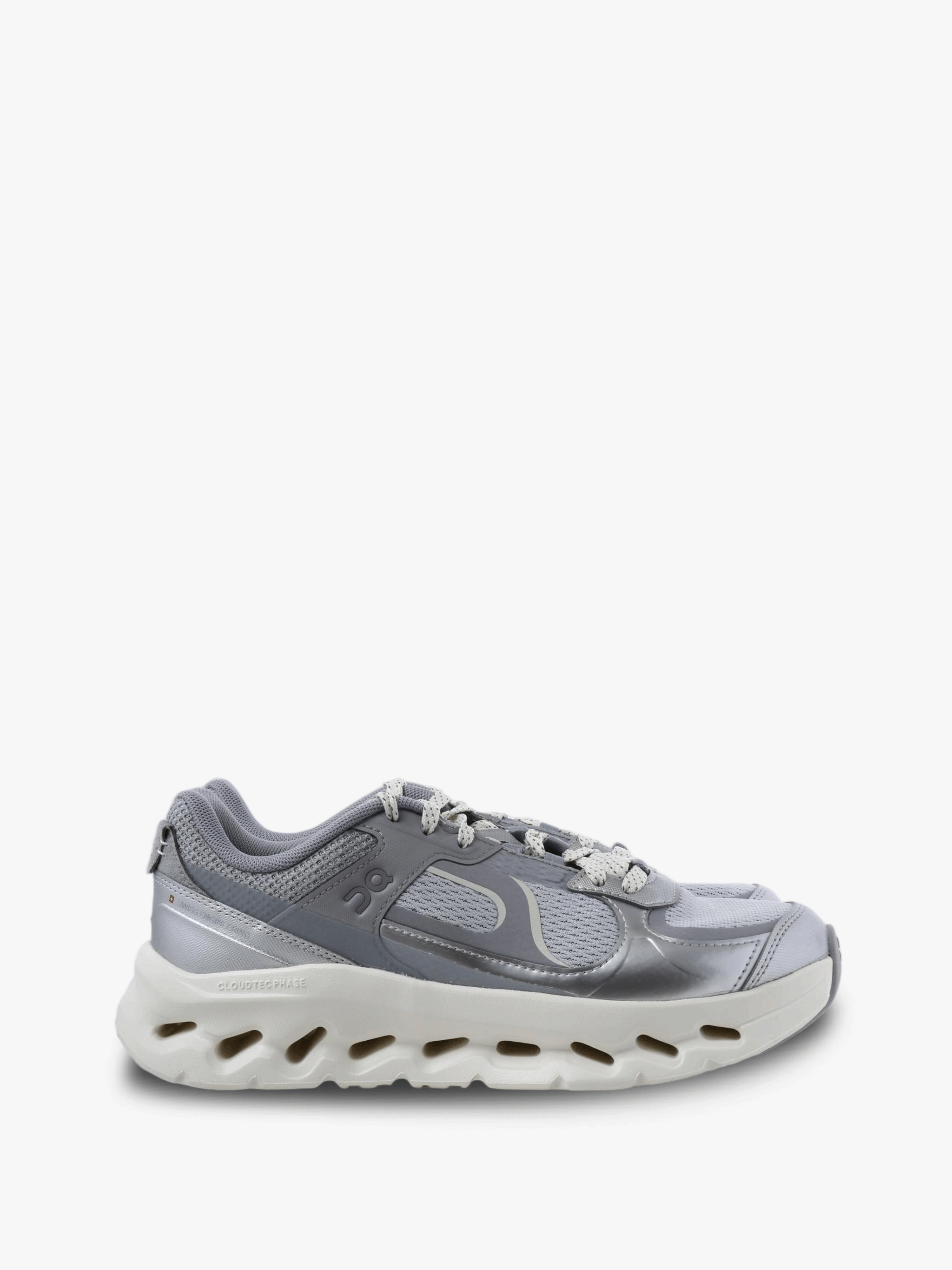 Grey shoes, side view