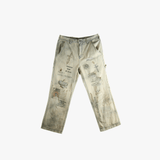 Grey pants,front view