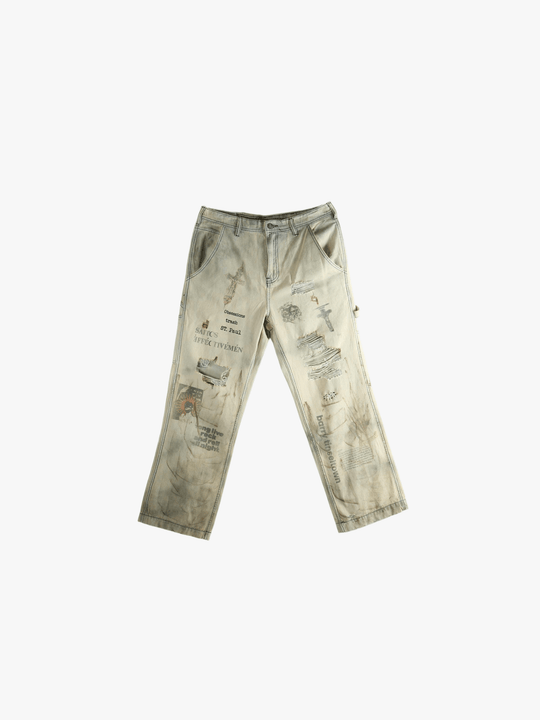 Grey pants,front view