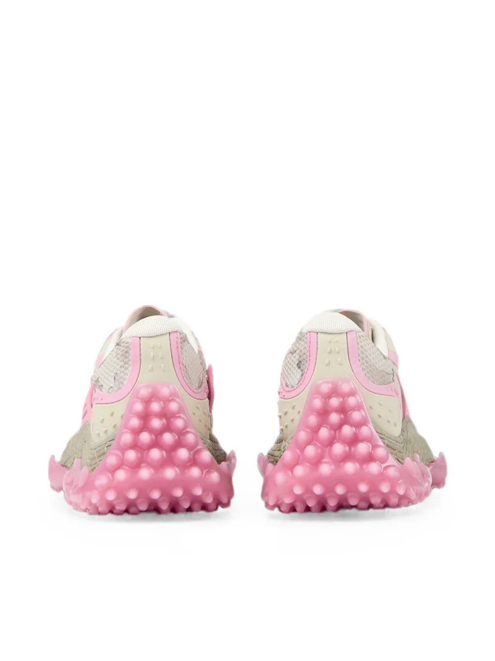 Pink shoes, back view