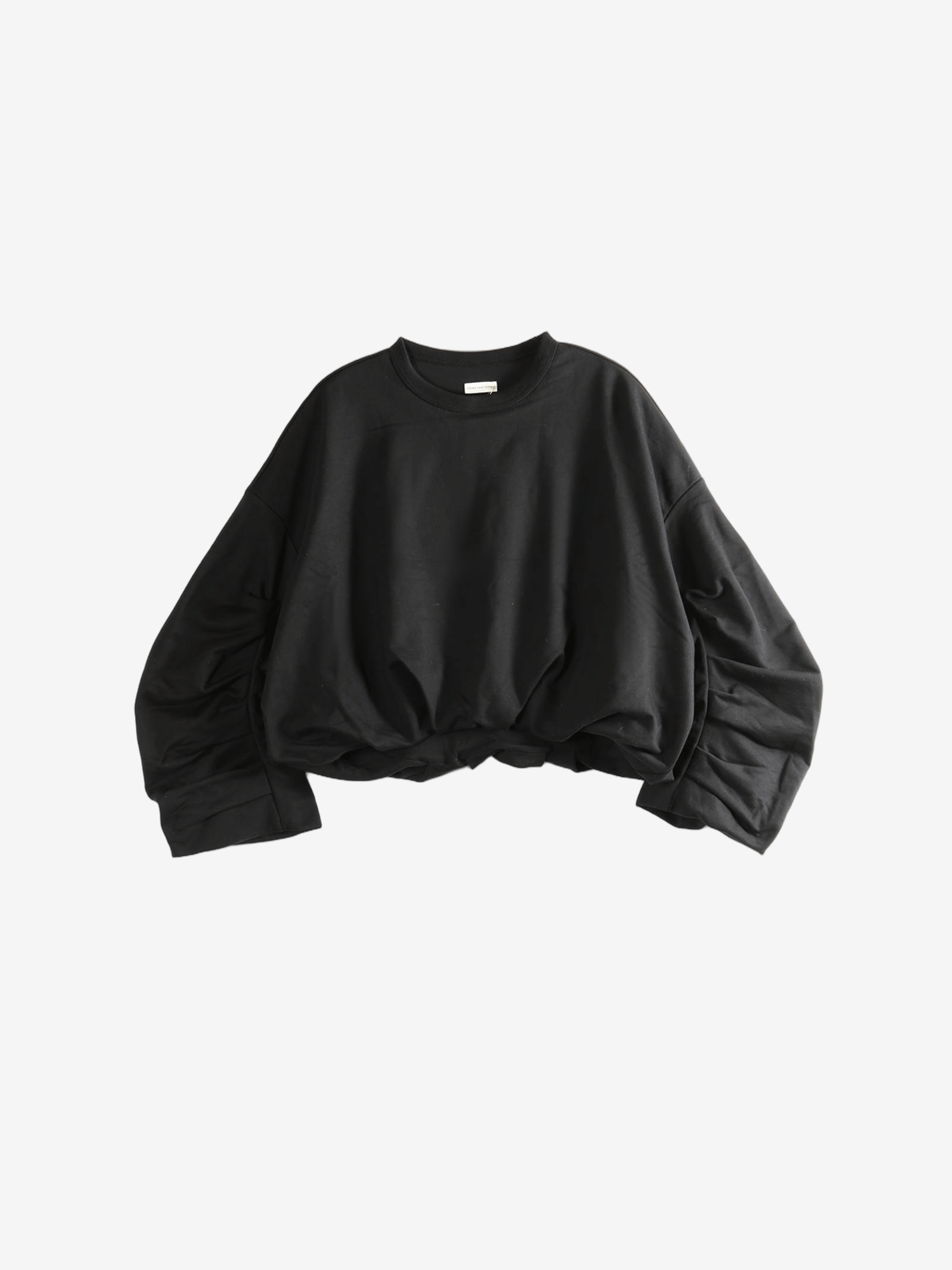 Black sweater, front view