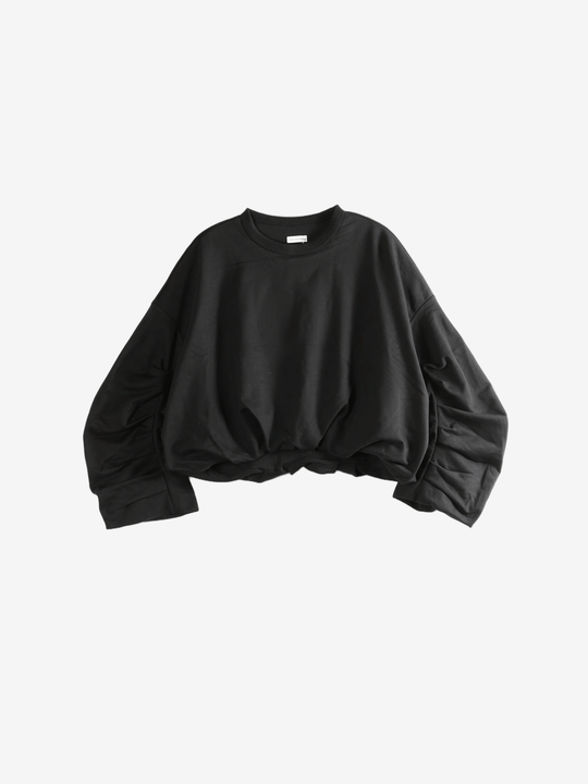 Black sweater, front view