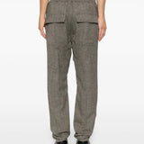 Grey pants, full body view