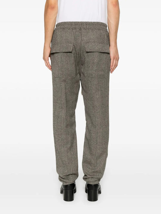 Grey pants, full body view