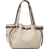 Tan bag, front view