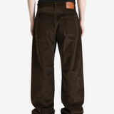 Brown jeans, full body view