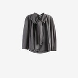 AMOMENTO - Women  Sheer Scarf Top