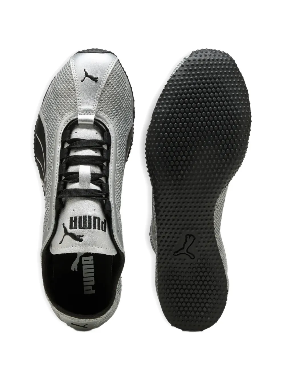 Grey sneaker, top view