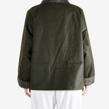 Green jacket, full body view