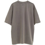Grey t-shirt, back view