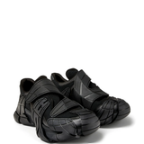 black sneakers, side view