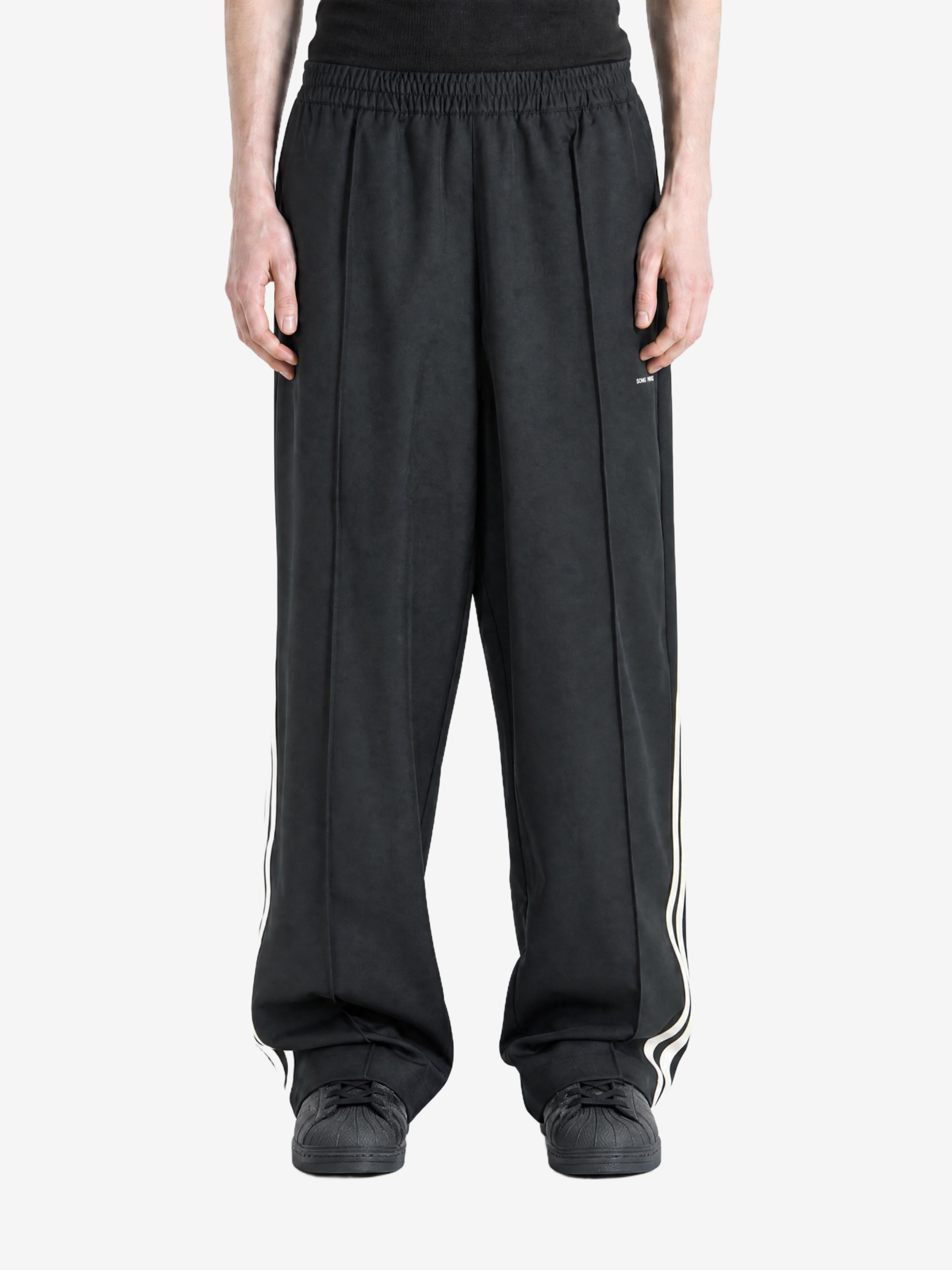 Black pants, full body view