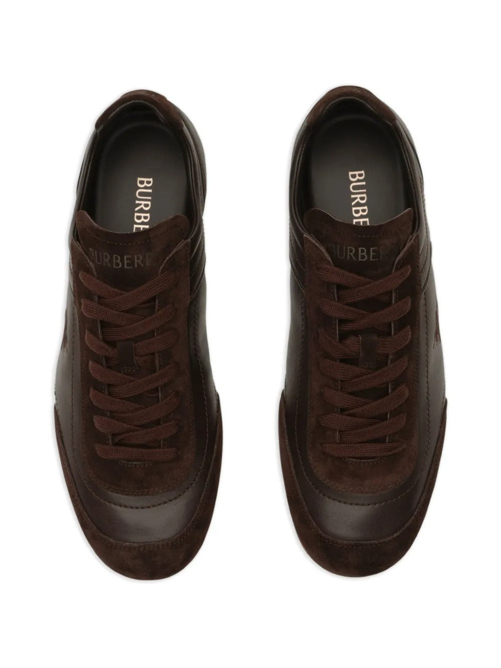 Brown sneaker, side view