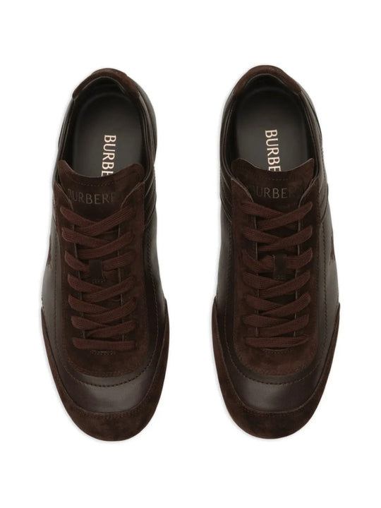 Brown sneaker, side view