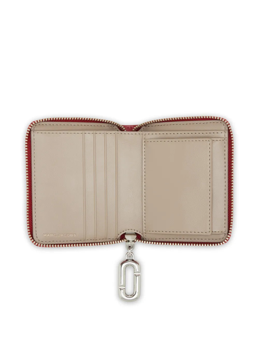 Red accessories, front view
