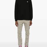 Black shirt, full body view