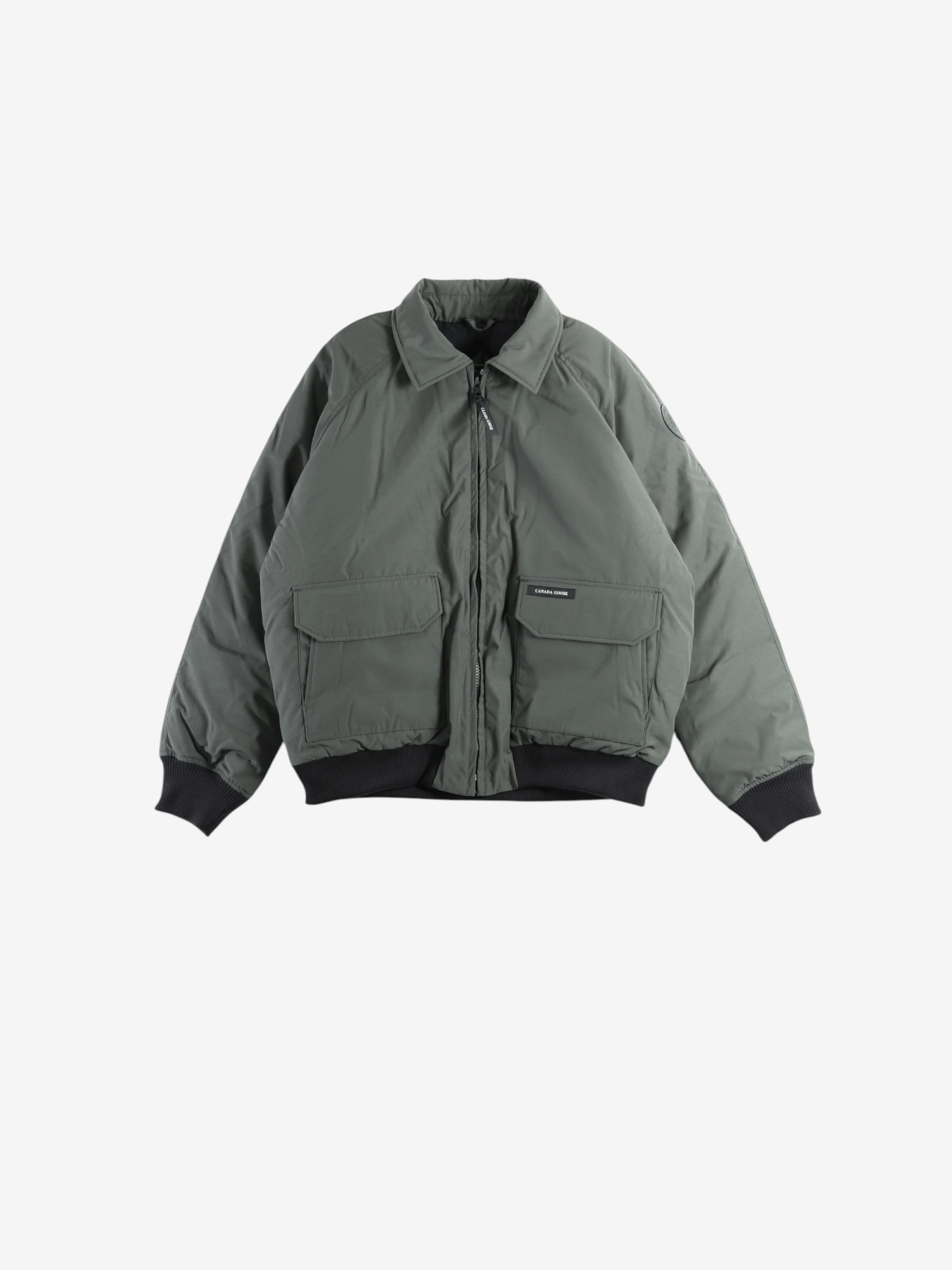 Green jacket, front view