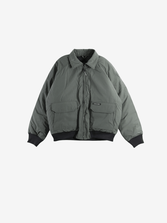 Green jacket, front view