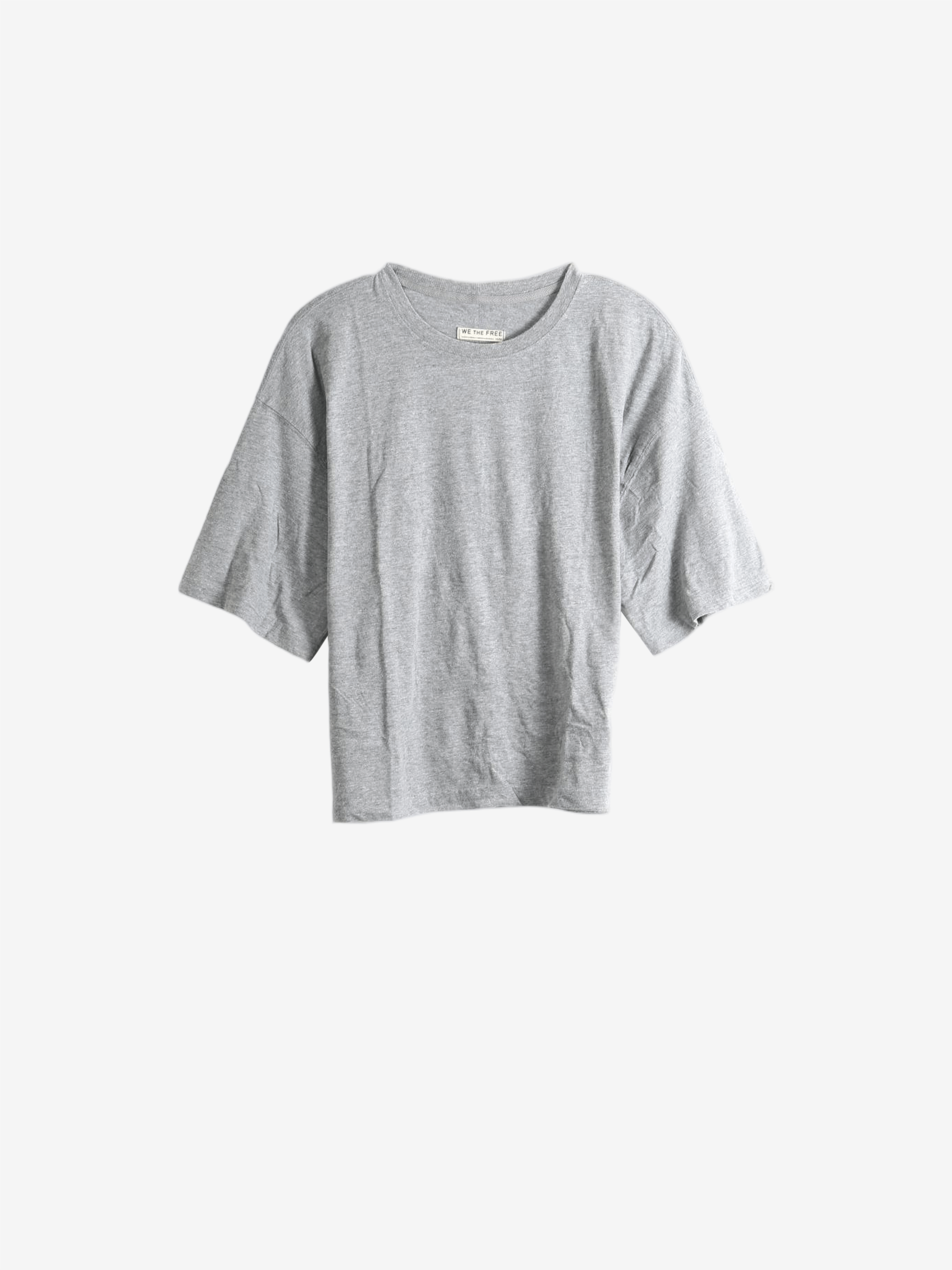Grey t-shirt, front view
