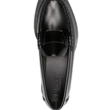 Black loafer, top view