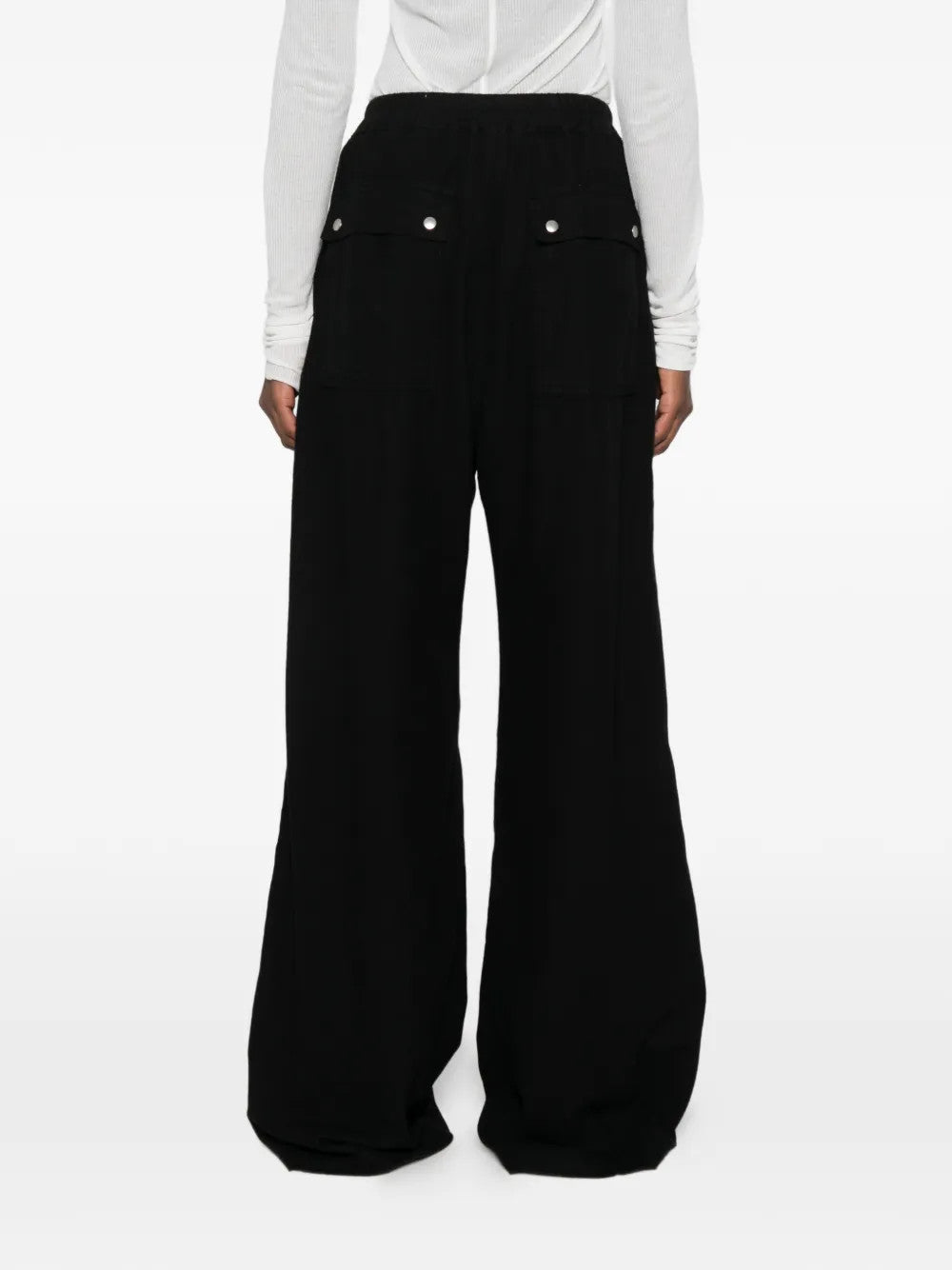Black pants, full body view