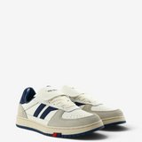Navy shoes, front view