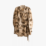 Tan jacket, front view