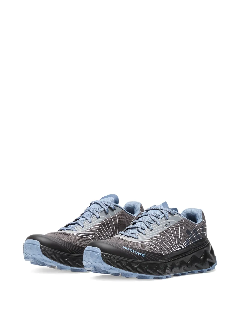 Blue shoes, front view