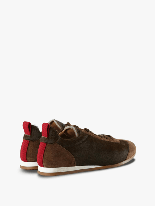 Brown shoes, side view