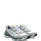 Grey sneakers, side view