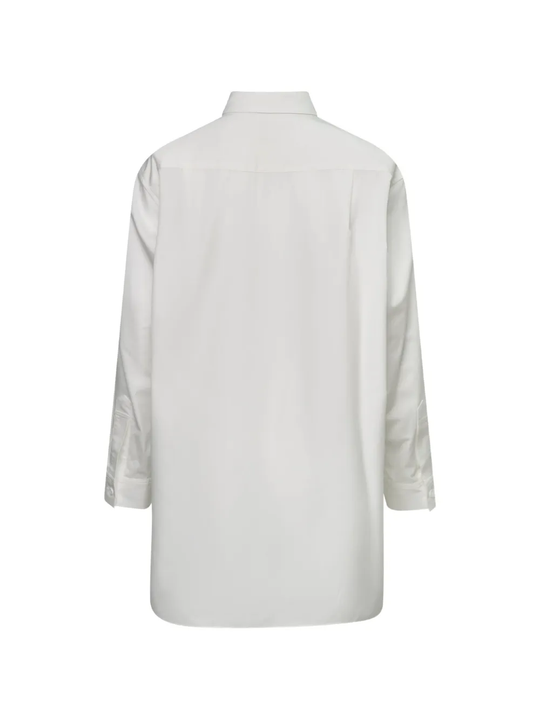 White shirt, back view