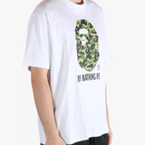 White T-shirt worn by a person, showing the t-shirt's fit