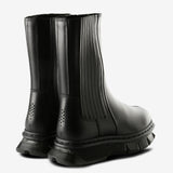 Black boot,back view