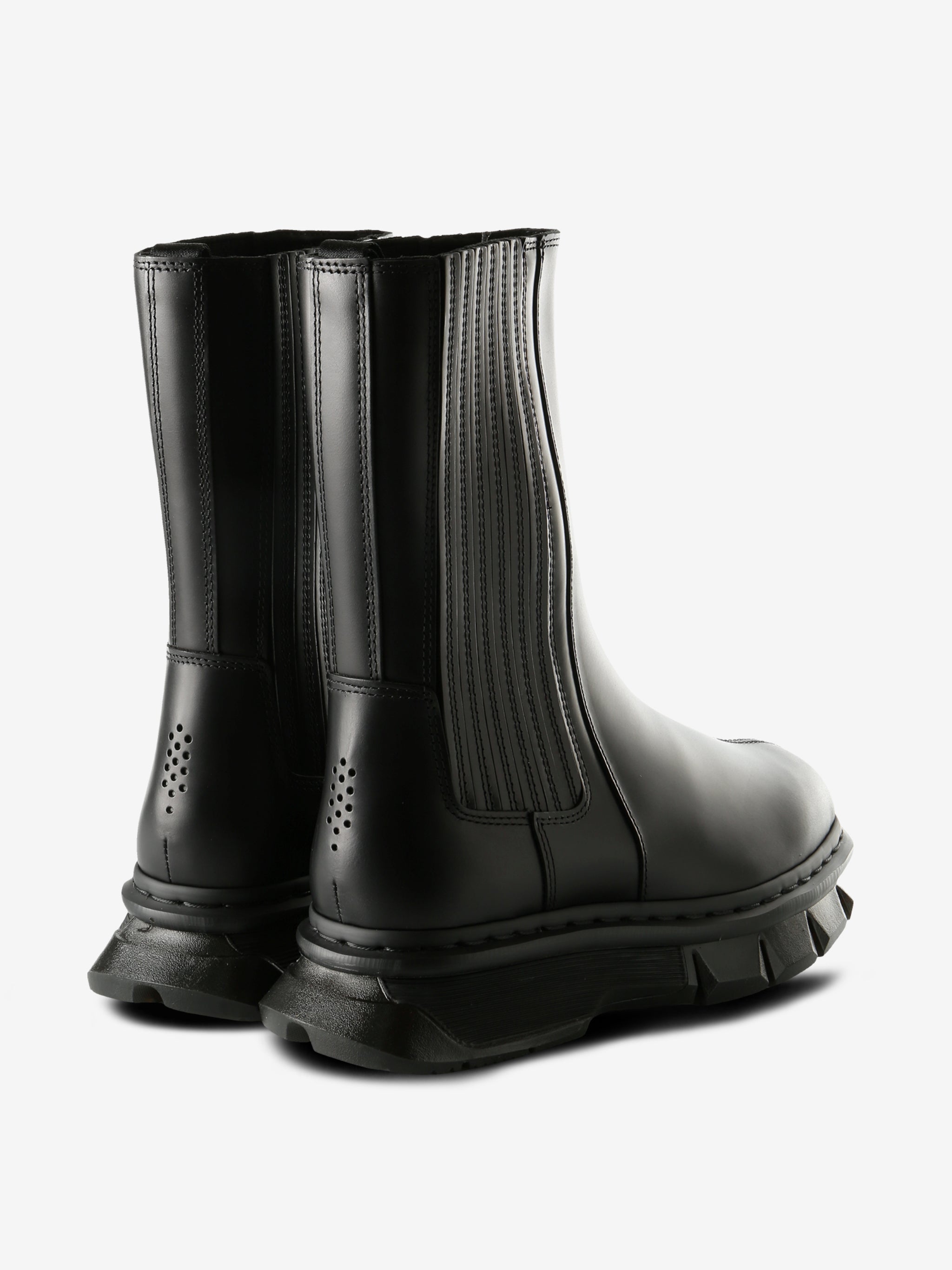 Black boot,back view