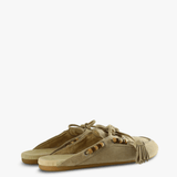 Tan shoes, front view