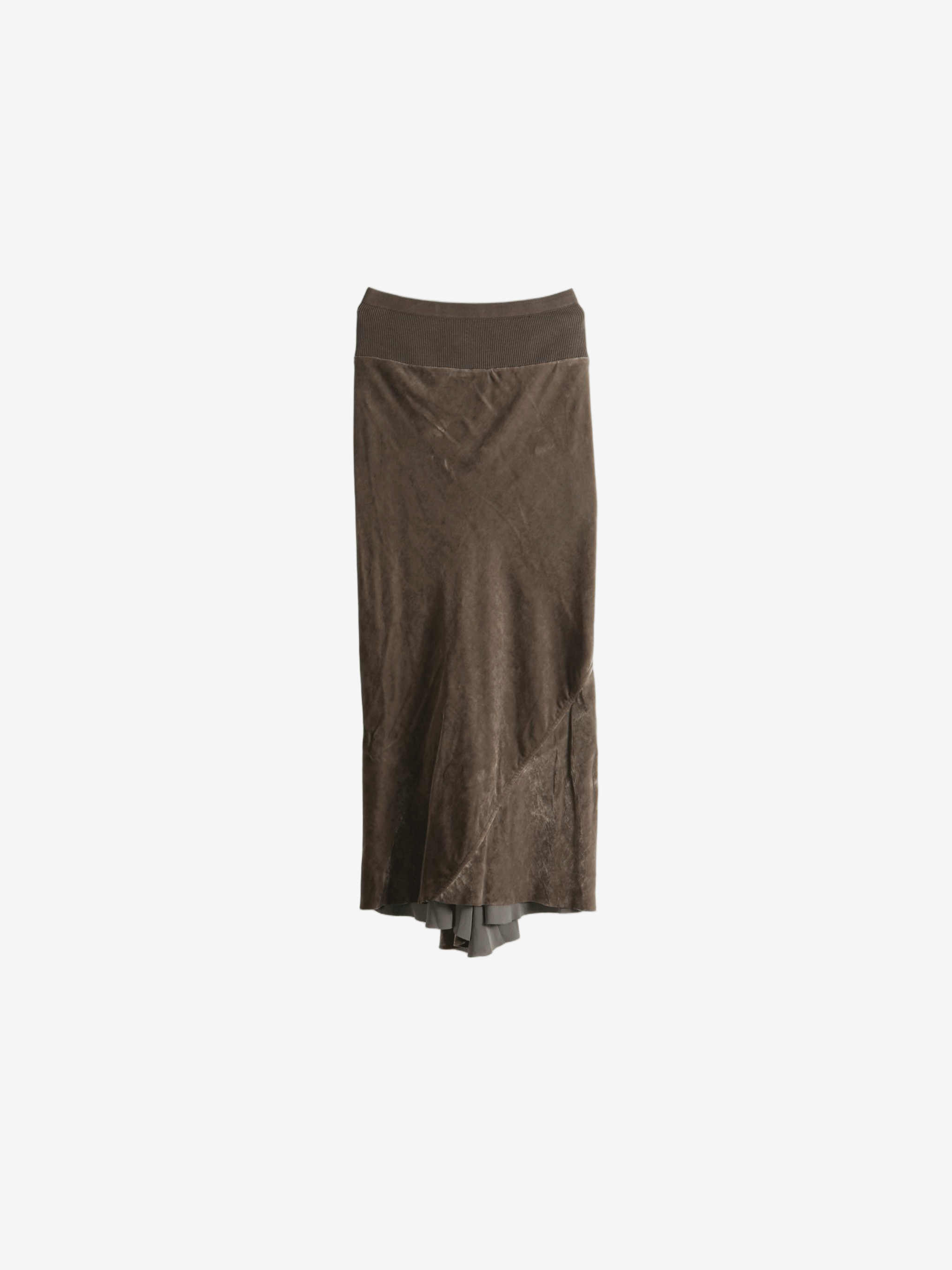 Brown skirt, front view