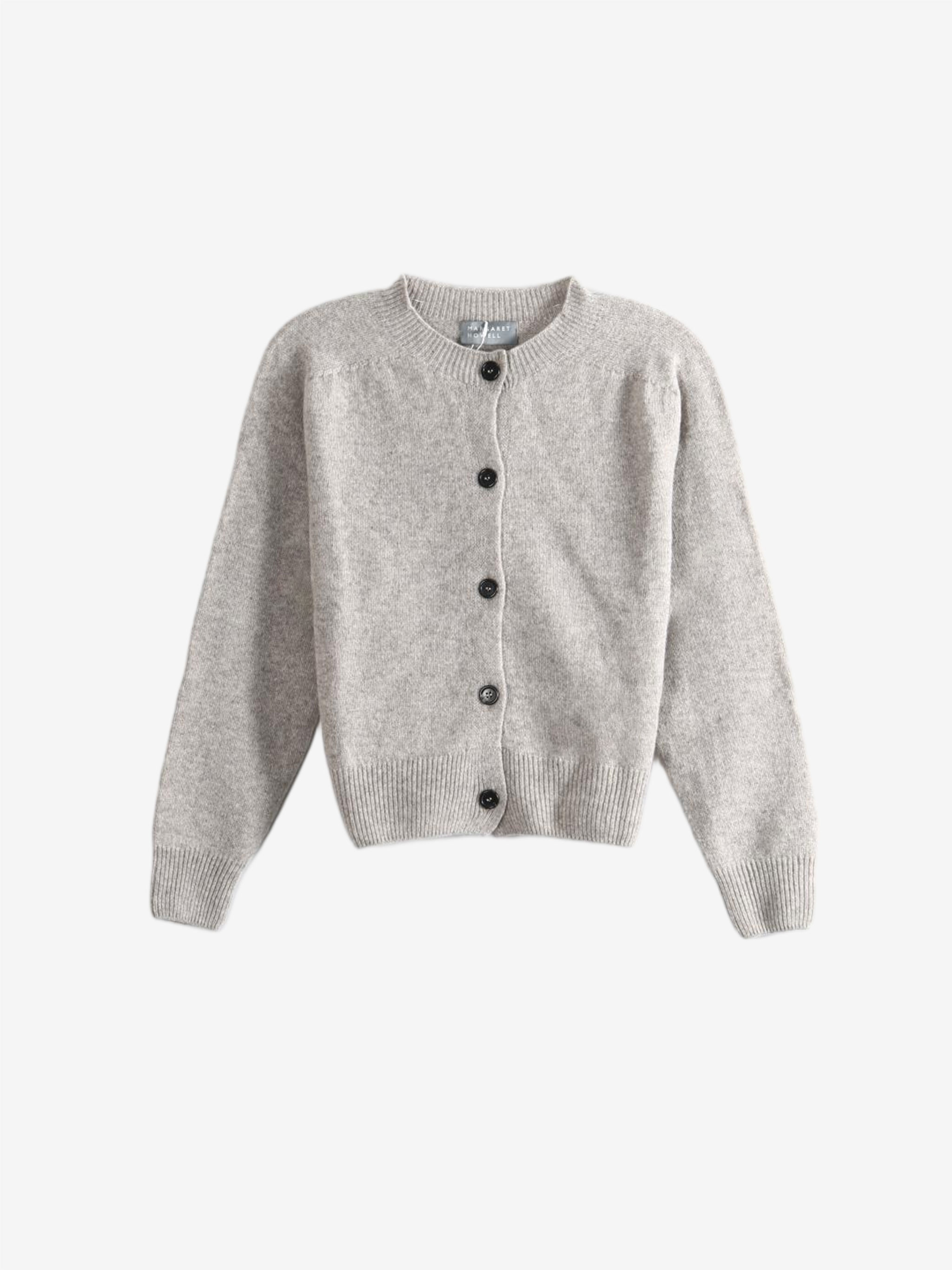 Grey knitwear, front view