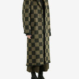 Brown coat, full body view