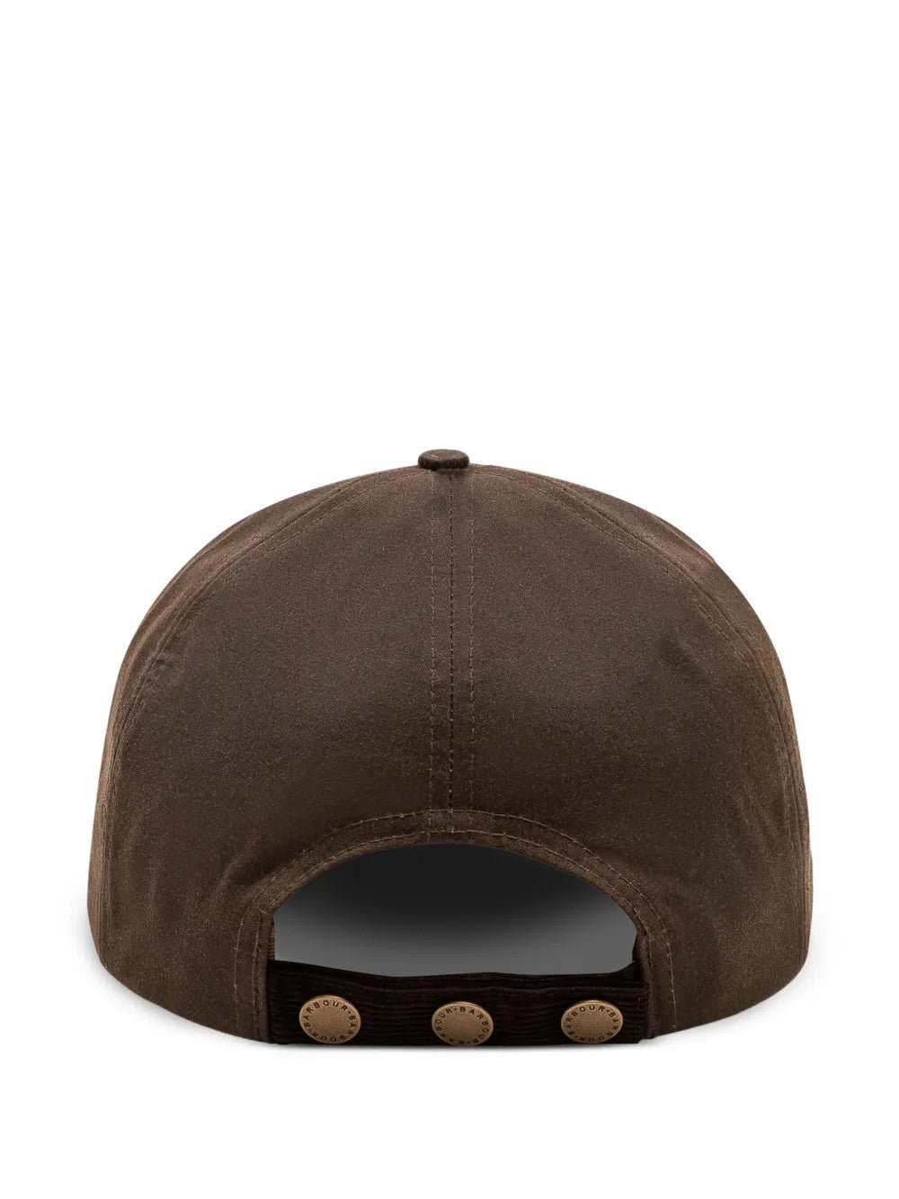 Brown hat, back view