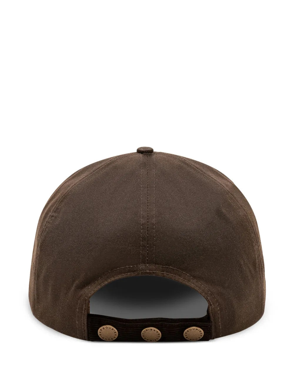 Brown hat, back view