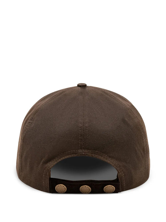 Brown hat, back view