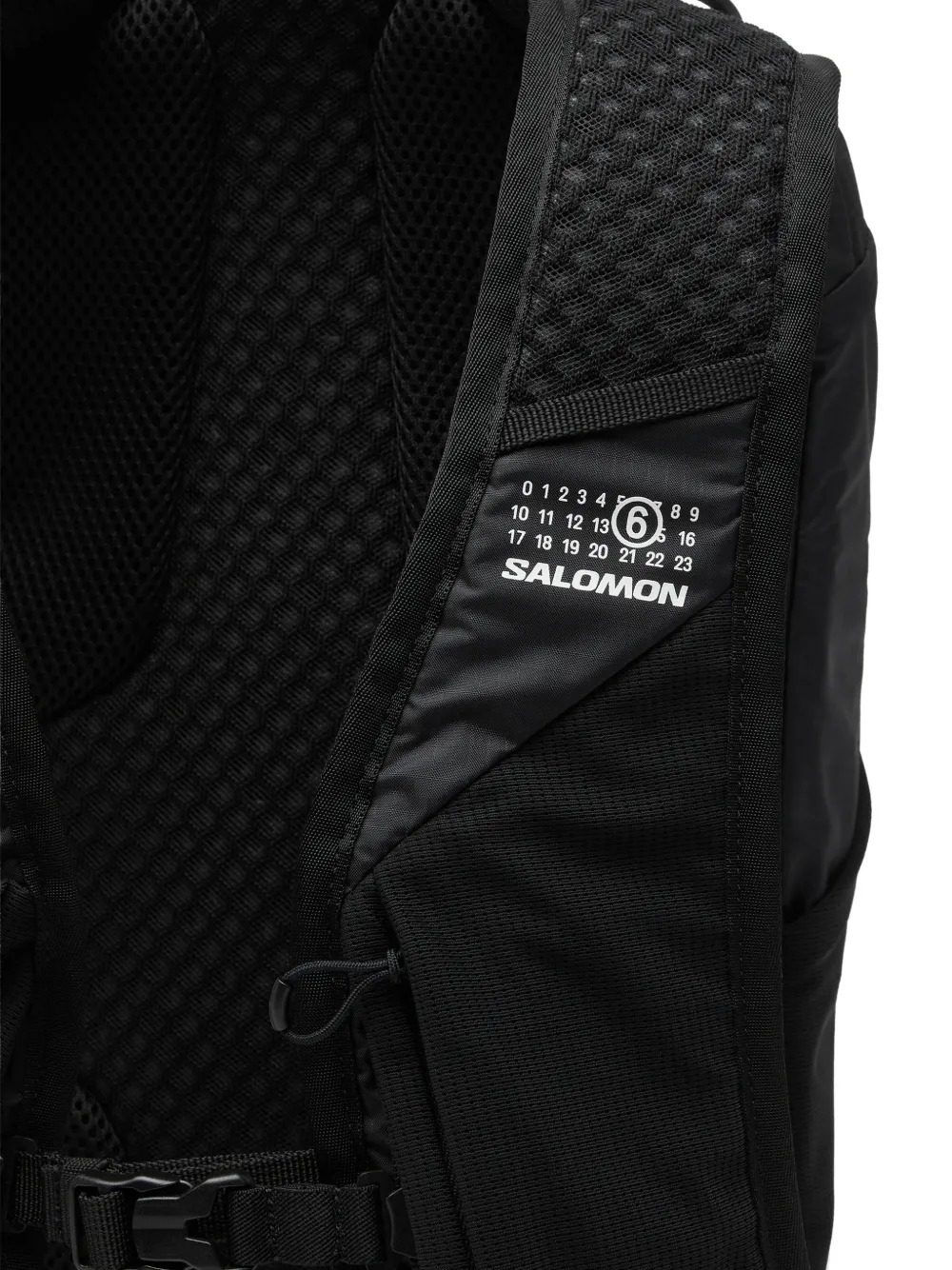 Close up of Black bag, showing detail