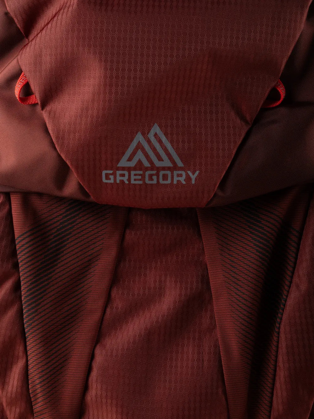 Burgundy bag, front view