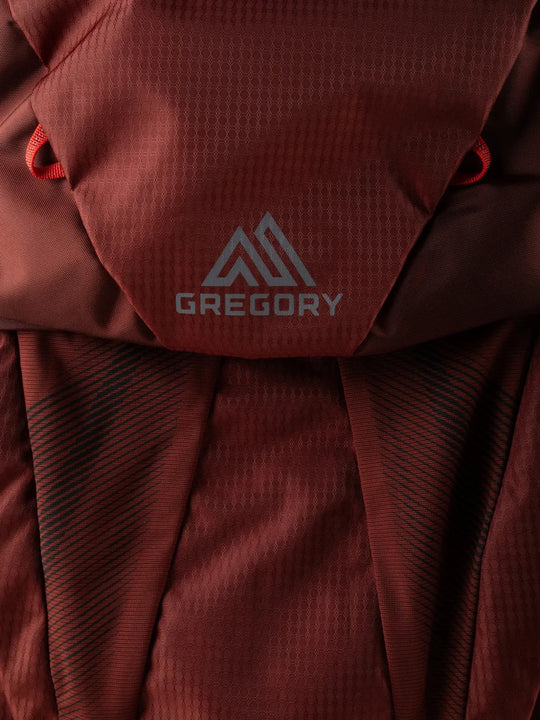 Burgundy bag, front view