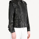 Black jacket worn by a person, showing the jacket fit