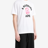White t-shirt, full body view